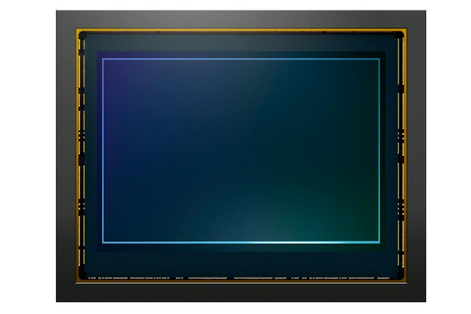 Global slutare. Sonys fullformatssensor med global slutare, som sitter i kameran A9 III.